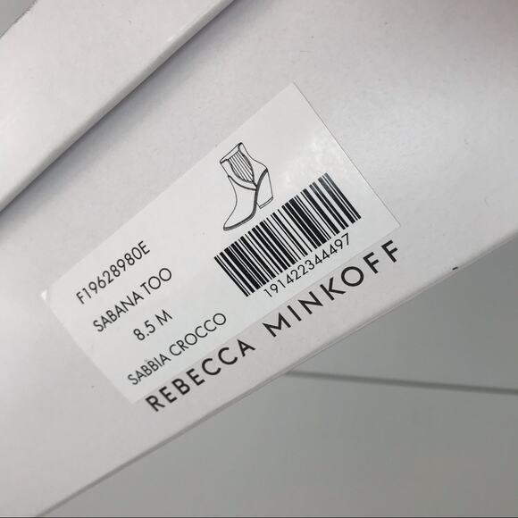 Rebecca Minkoff Sabana Croc Leather Boots - Picture 6 of 7